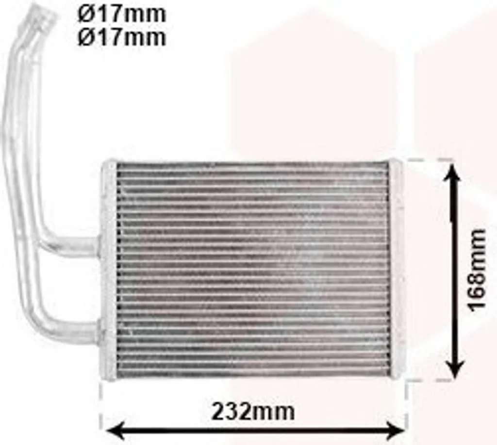 Radiateur de chauffage VAN WEZEL 27006299 pour MAZDA 6 GG GY