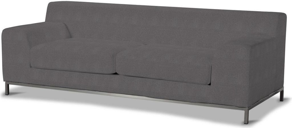 Dekoria Bezug für Kramfors 3-Sitzer Sofa, dunkelgrau, Sofahusse, Kramfors 3-Sitzer