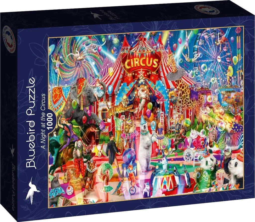 Puzzle haut de gamme 1000 pièces Oiseau Bleu - Qualité d'image Premium