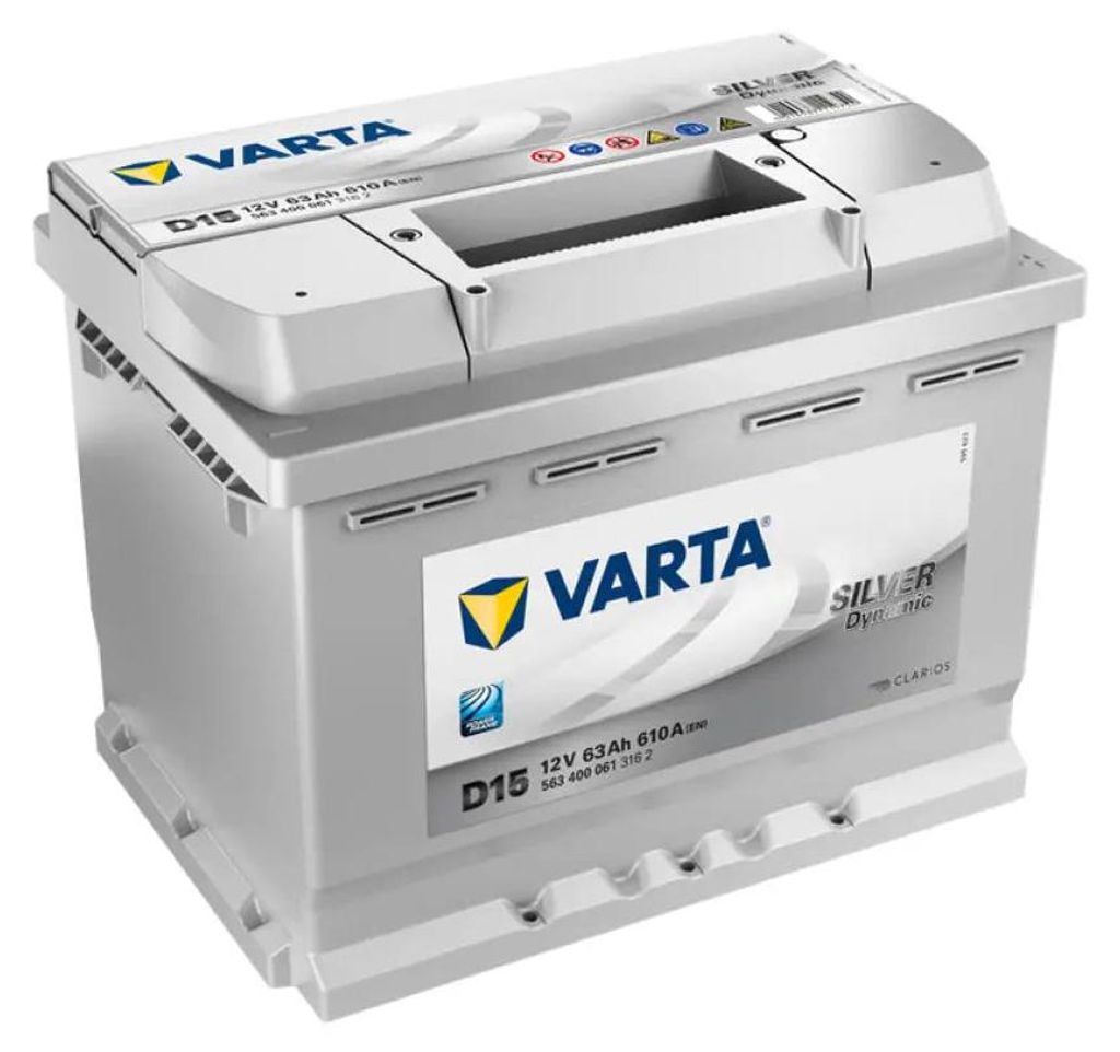 Autobaterie Varta Silver Dynamic 63Ah, 12V, 610A, D15 Immagine del prodotto 