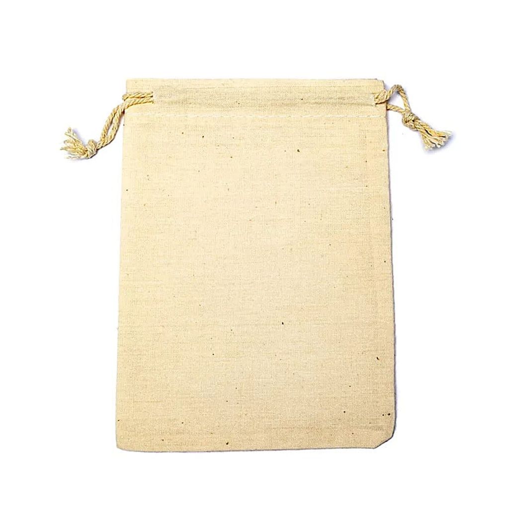 Baumwoll-Geschenktüte S – Packung mit 10 Stück – 10 x 14 cm