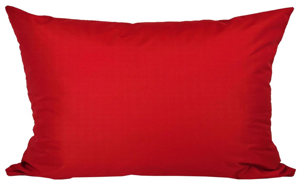 JACK 1x 30x50cm Outdoor Kissenhülle Bezug Kissen Hülle Lounge Garten Einfarbig, Farbe:Rot