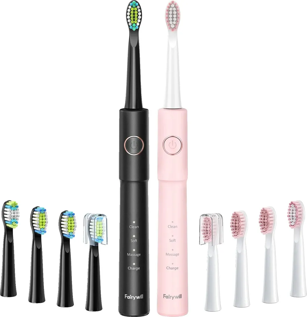 Brosse à dents électrique sonique rechargeable avec minuteur intelligent