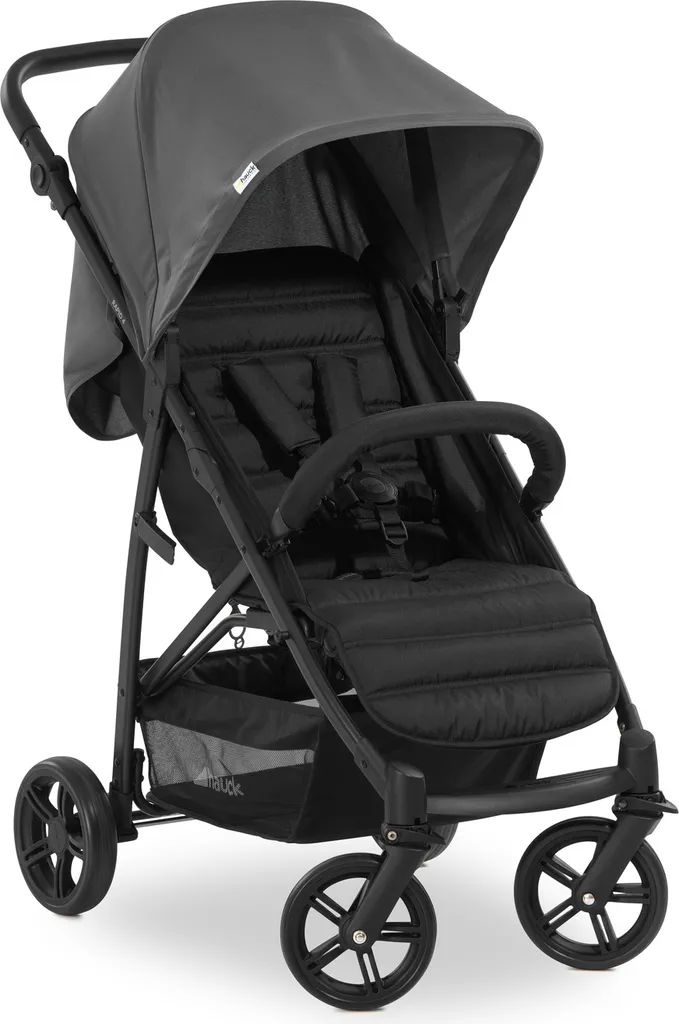 Hauck Rapid 4 Buggy gris : poussette canne maniable pour bébé et enfant