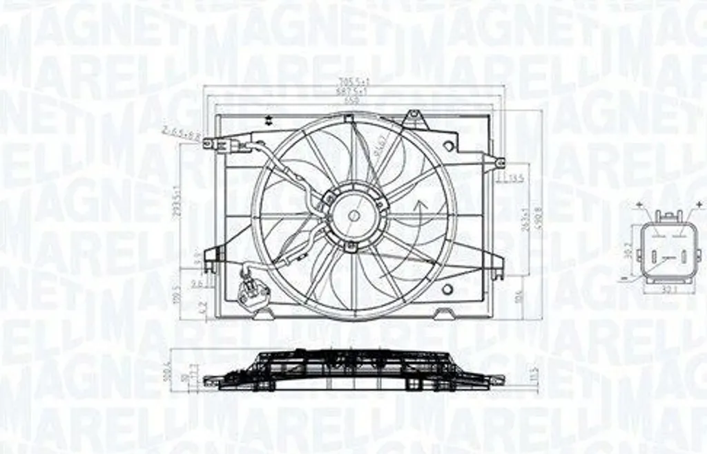 Kit ventilateur radiateur pour Hyundai Tucson JM 2.0 - Réparation Moteur