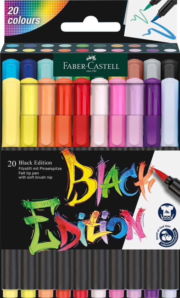 Filzstift Black Edition 20er Etui Produktbild 