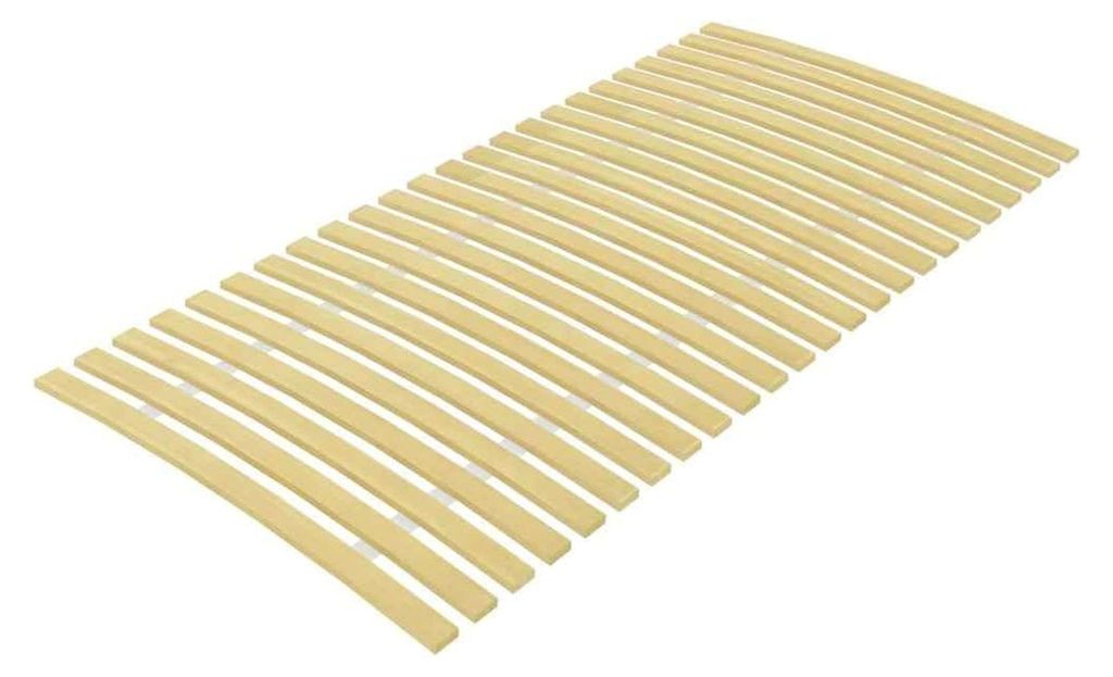 Ersatz-Bettlattenrost mit 24 Latten 100x200 cm aus massivem Pappelholz für Etagenbetten, Tagesbetten und Plattformbetten