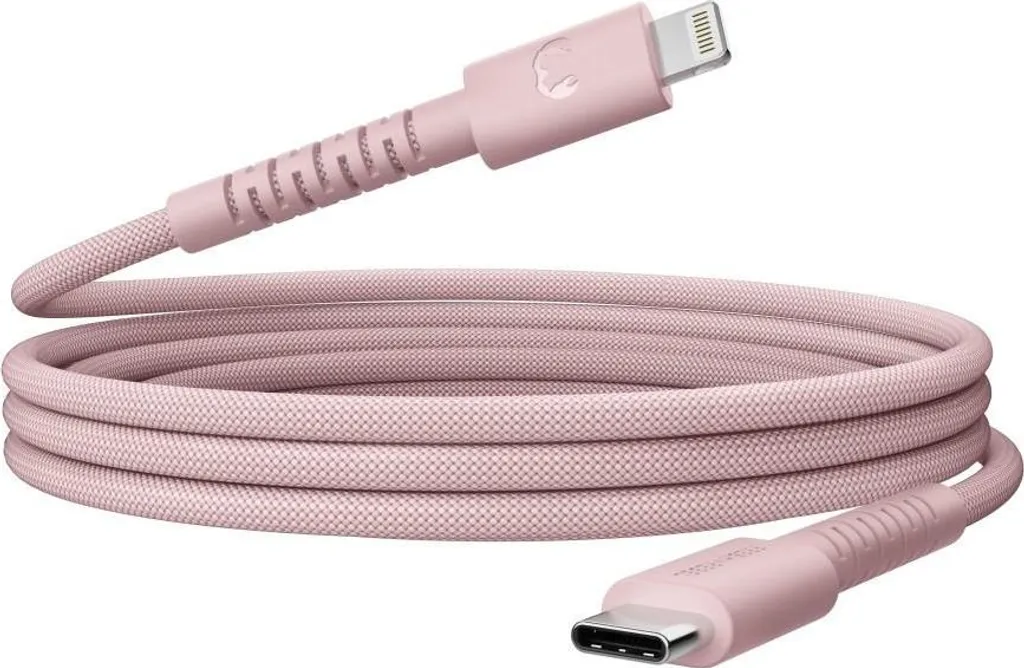 Câble de charge Lightning en silicone tressé FlexWave 2m Rose Pastel