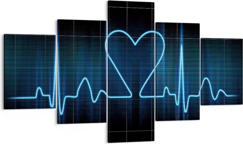 Bild auf Leinwand - Leinwandbild - Grafik herz kardiologie Produktbild 