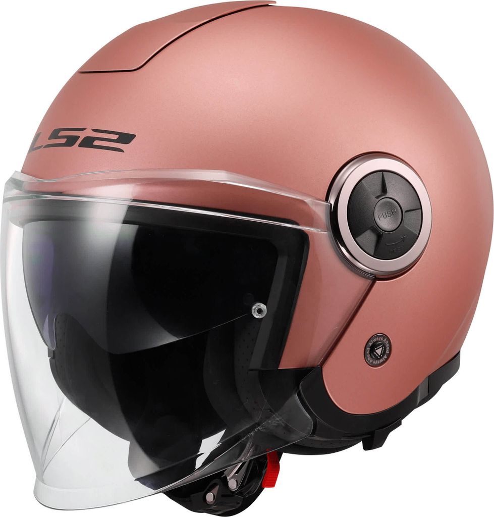 LS2 Jethelm "OF620 Classy Solid" 3 Helms rosa matt, Gr. 53 / 54 = XS