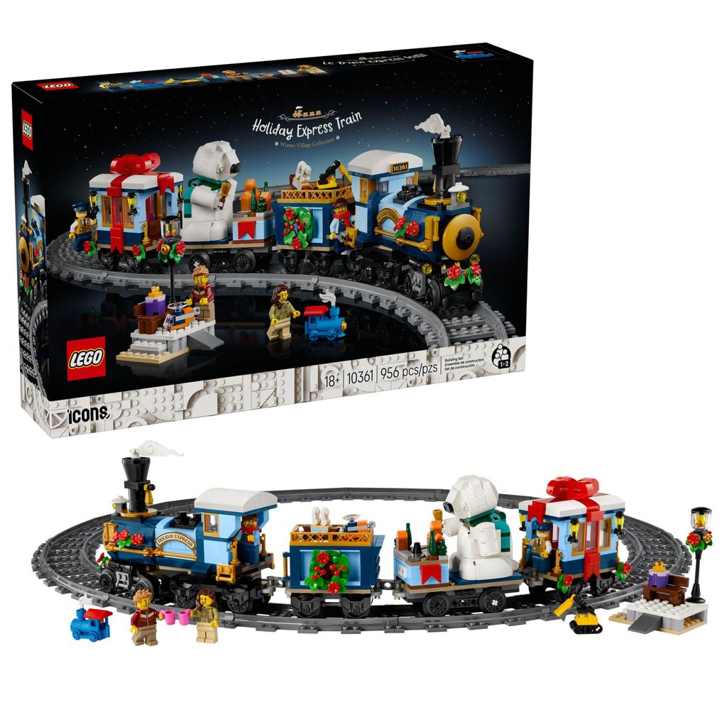 LEGO Icons Express de Noël - Set comprenant 3 wagons, 16 Image du produit 