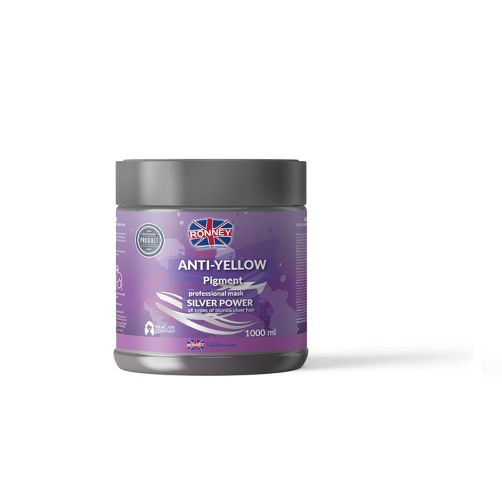 Silver Anti-Yellow Mask for Cool Blonde Tones 1000ml