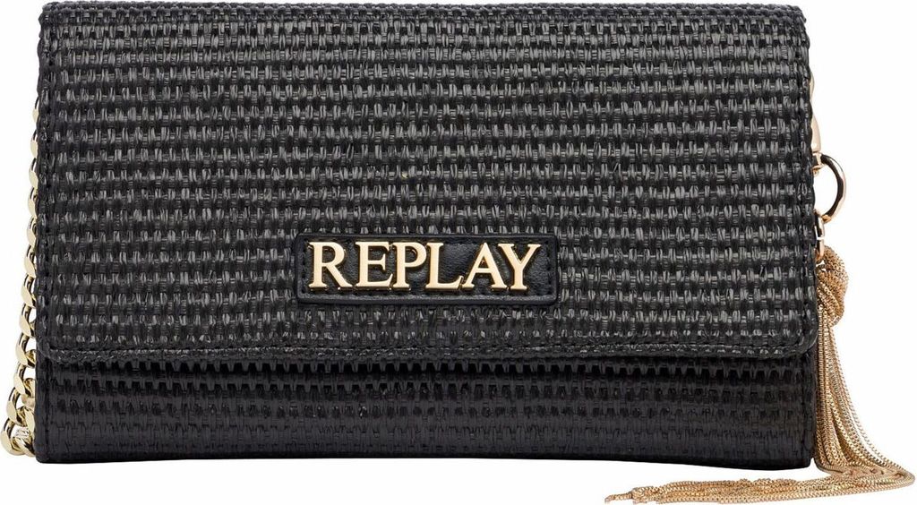 REPLAY Umhängetasche Abendtasche Crossbody Bag Black schwarz