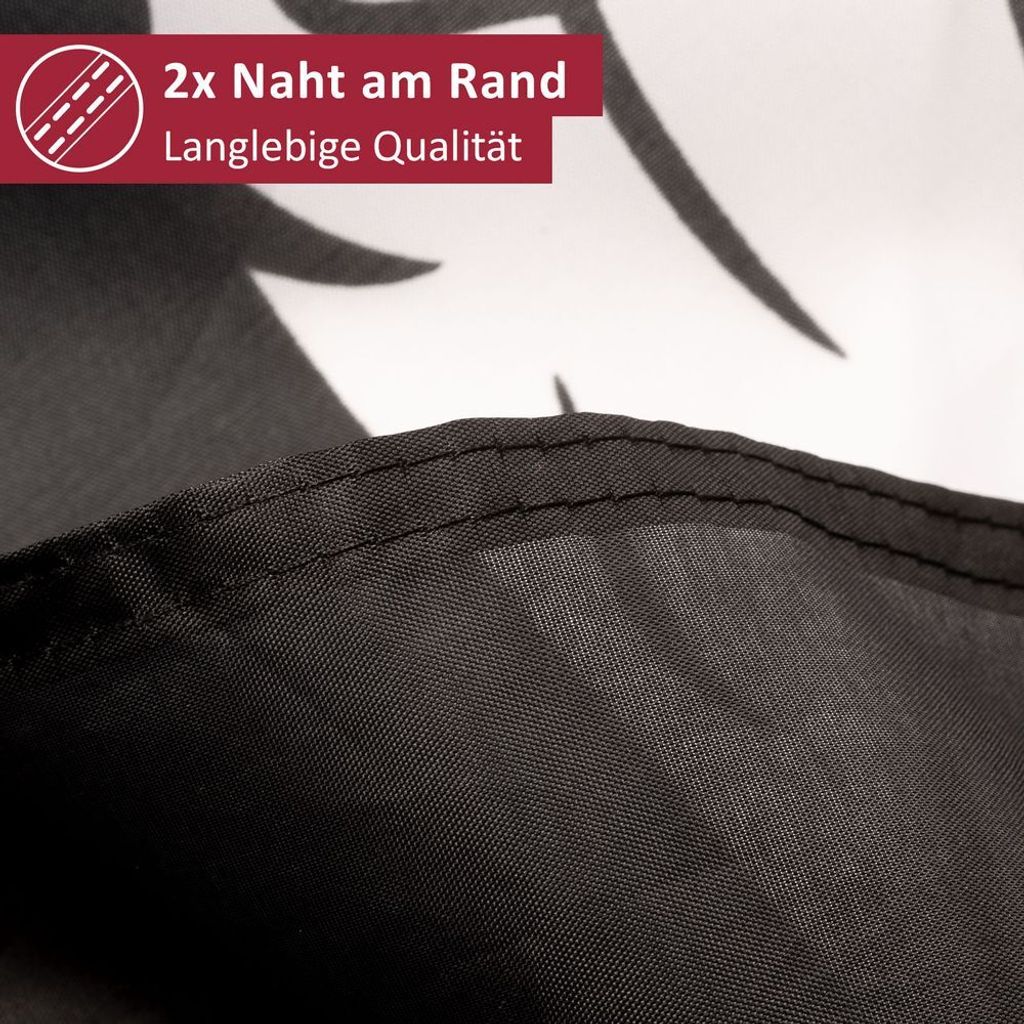 Piratenflagge „Booty“ – 150x90 Cm, Wetterfest, Mit Blackbeard-Motiv