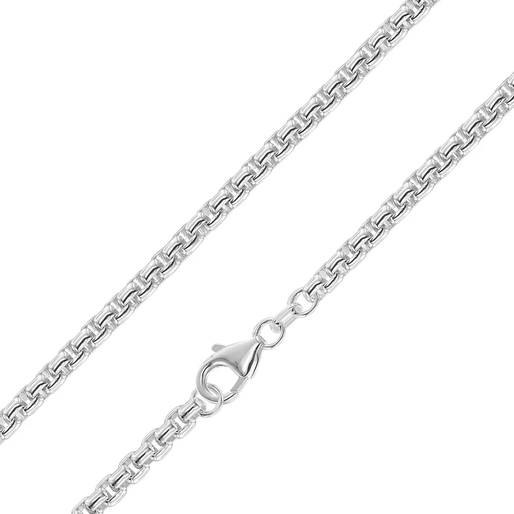 Collier Collier Argent 925 pour Pendentif Chaîne Vénitienne 45 cm 3,7mm