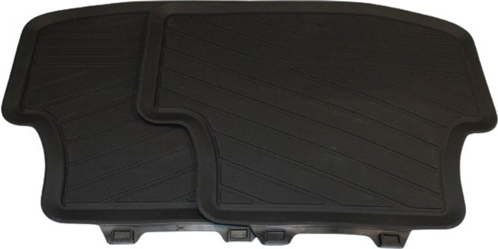 Original VW Golf 8 2020-2026 Allwetterfußmattenset, hinten schwarz