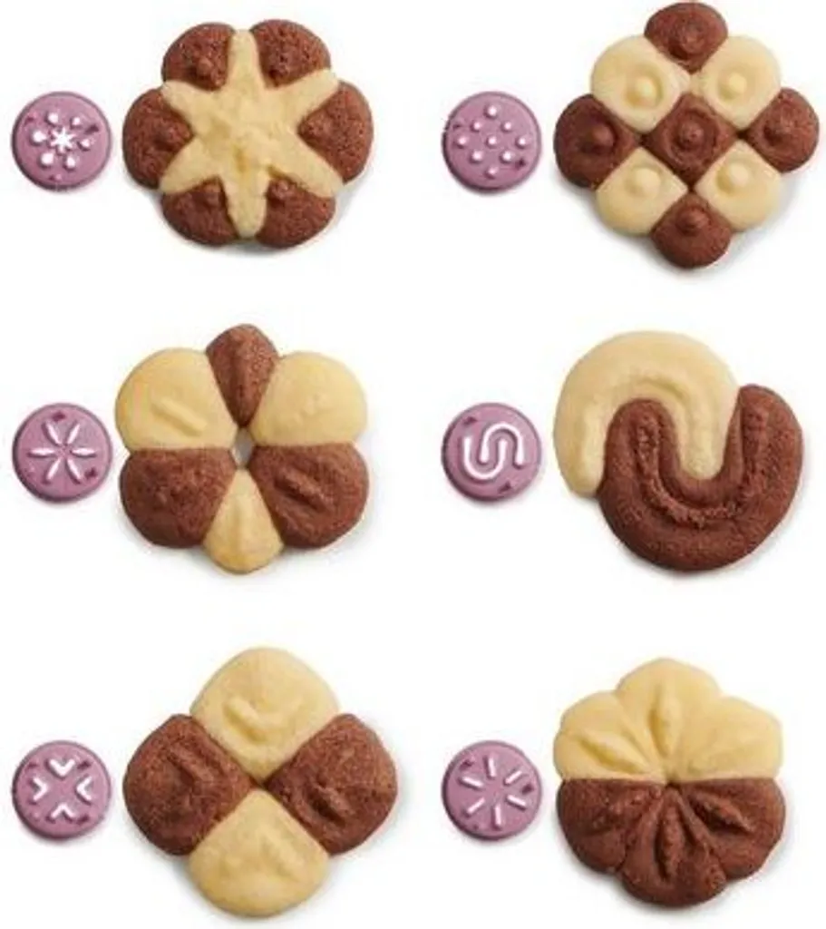 Machine à biscuits et sablés bicolores Betty Bossi à 7 disques