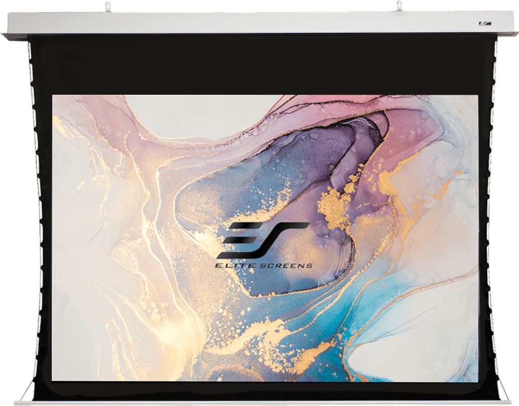 EVANESCE TAB TENSION B SERIE- DECKENEINBAU MOTORLEINWAND-CineWhite: Weißes Standardmaterial für normale Projektoren (in der Rahmen- und Tab-Tensi...