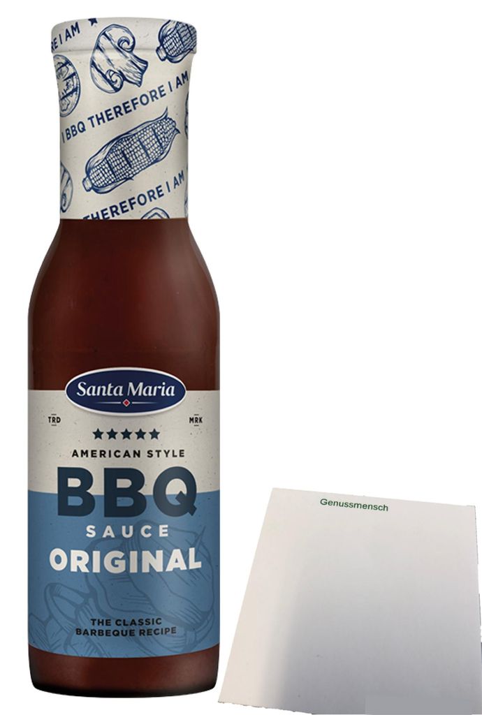 Santa Maria Original Barbecue-Sauce (286ml Flasche) + usy Block