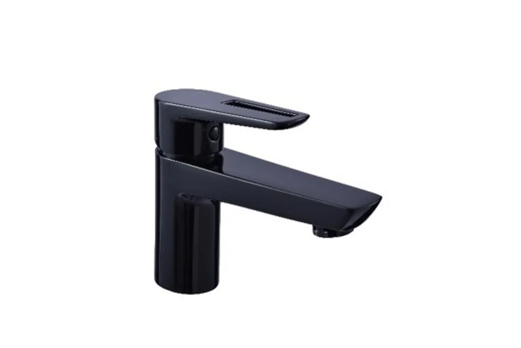 Robinet mitigeur noir monocommande Vision Allibert pour vasque de salle de bain