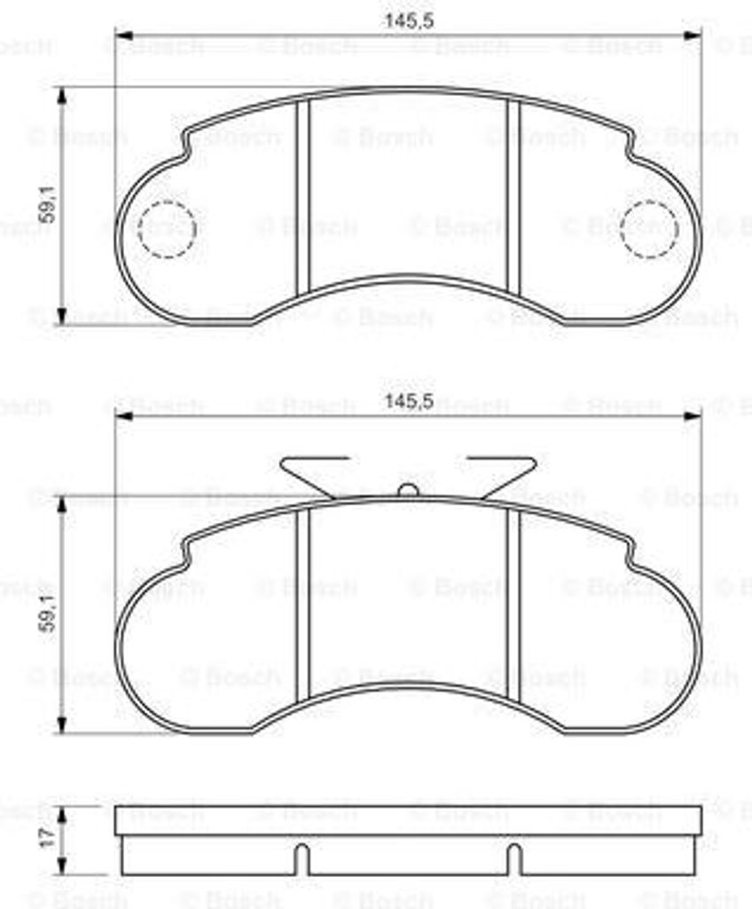 BOSCH Bremsklötze & Bremsbelagsatz Bremsbeläge & Bremsbelagsatz 0 986 460 947 3165141096286