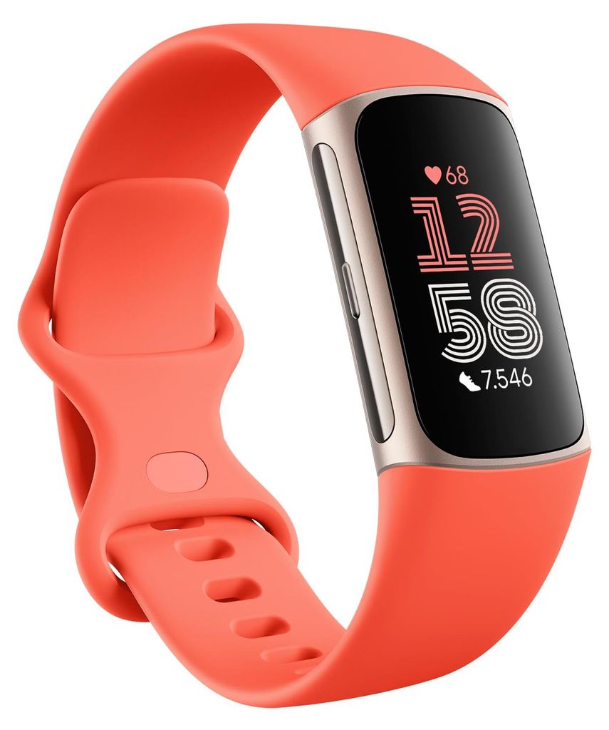 Bracelet connecté Google Fitbit Charge 6 Orange Corail Image du produit 