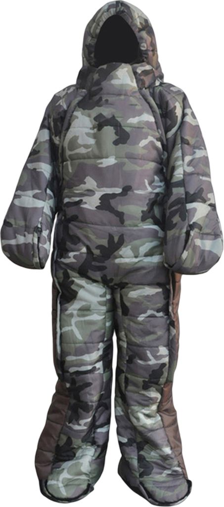 Schlafsack-Ergonomie, faltbar, winddicht, hohle Baumwollfüllung, zum Schlafen, tragbar, für Outdoor-Camping, zum Wandern, XL, Camouflage