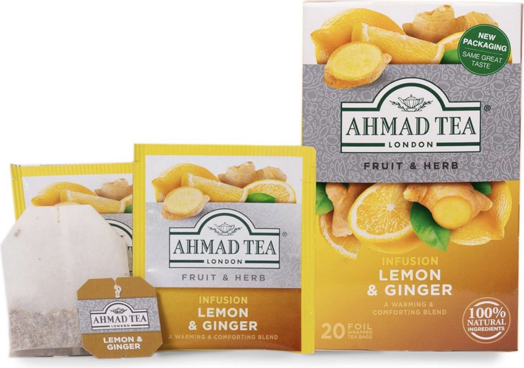 Ahmad Tea - Infusion de fruits Citron & Gingembre 40g, 20 Image du produit 