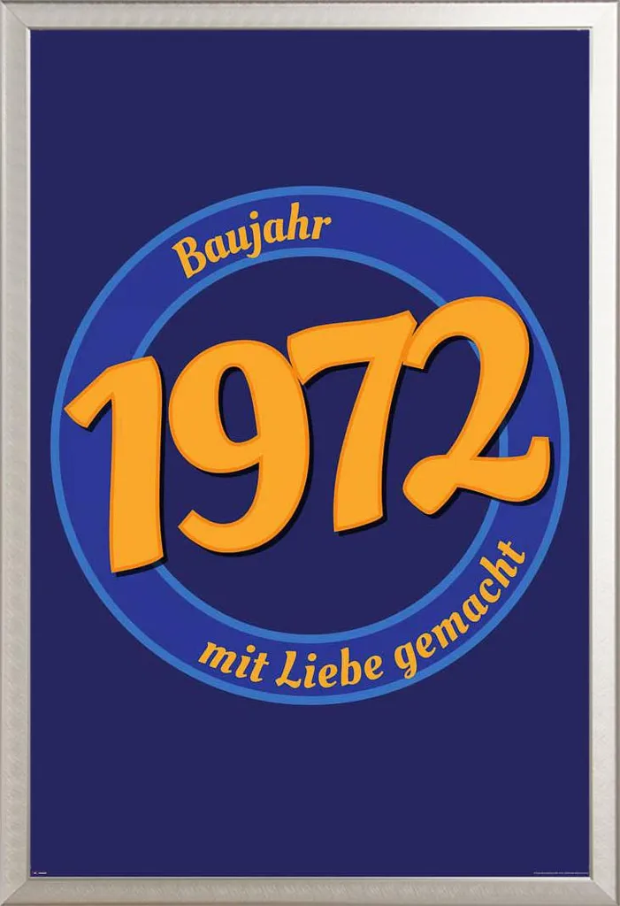 Idee Regalo 1972: Poster con Cornice Rimovibile Shinsuke Argento