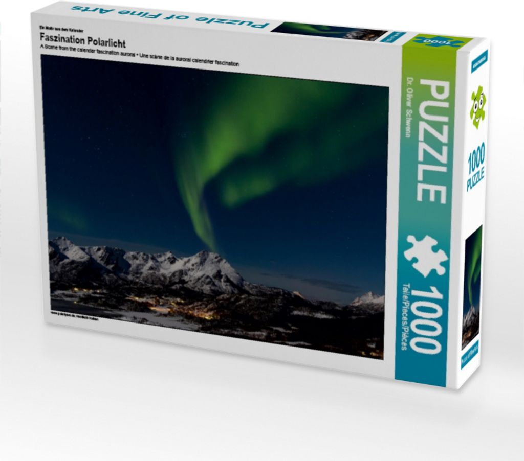 Calvendo Ein Motiv aus dem Kalender Faszination Polarlicht 1000 Teile Puzzle quer 640x480mm, Oliver Schwenn Dr.; 7432101
