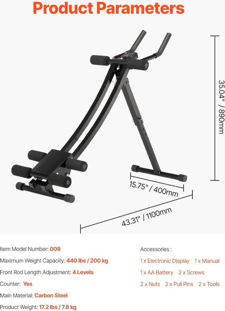 Banc d'abdominaux réglable multifonction pour musculation du ventre - 7