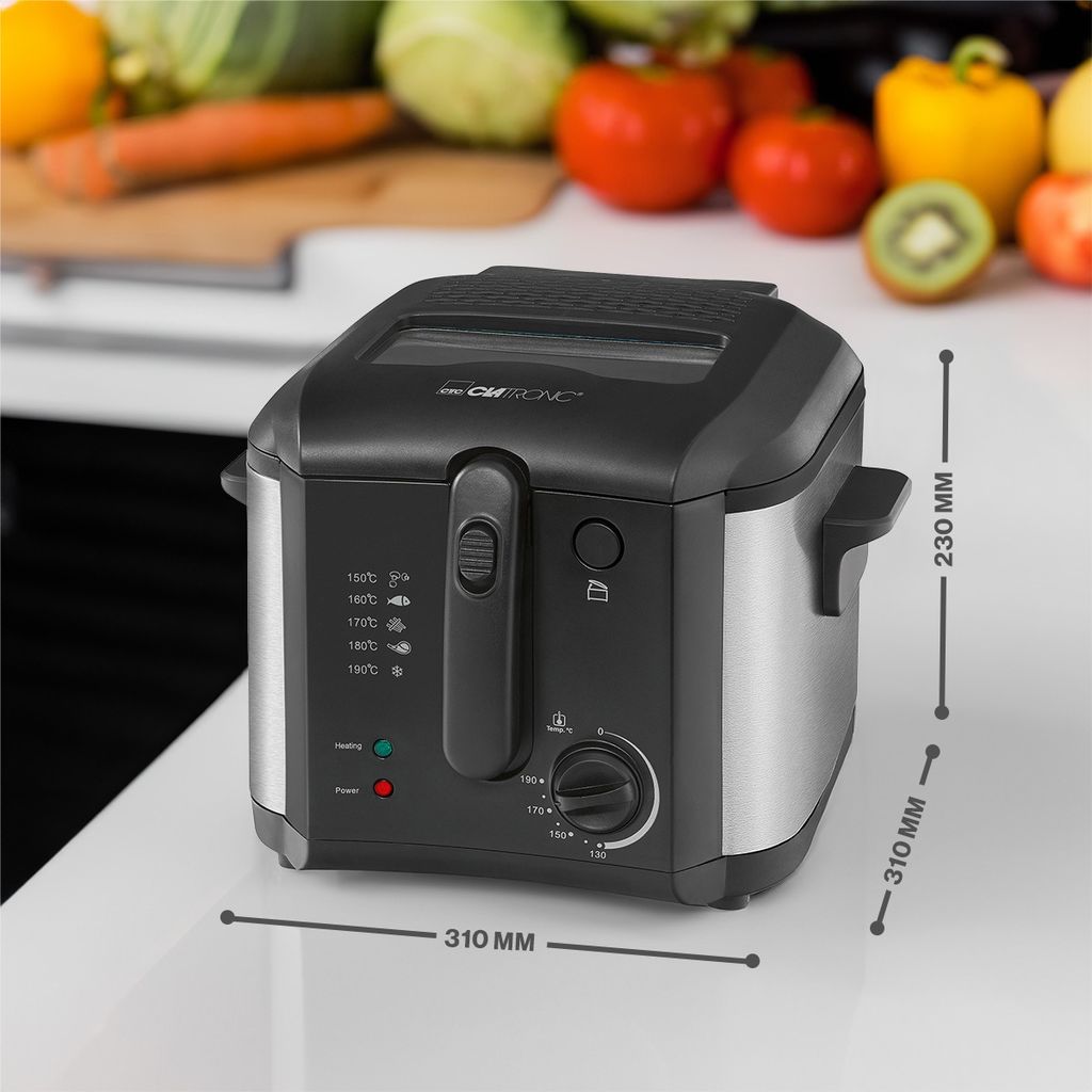 Clatronic® Friteuse mit Fett | 2,5 L | Fritteuse 130-190°C Produktbild 6