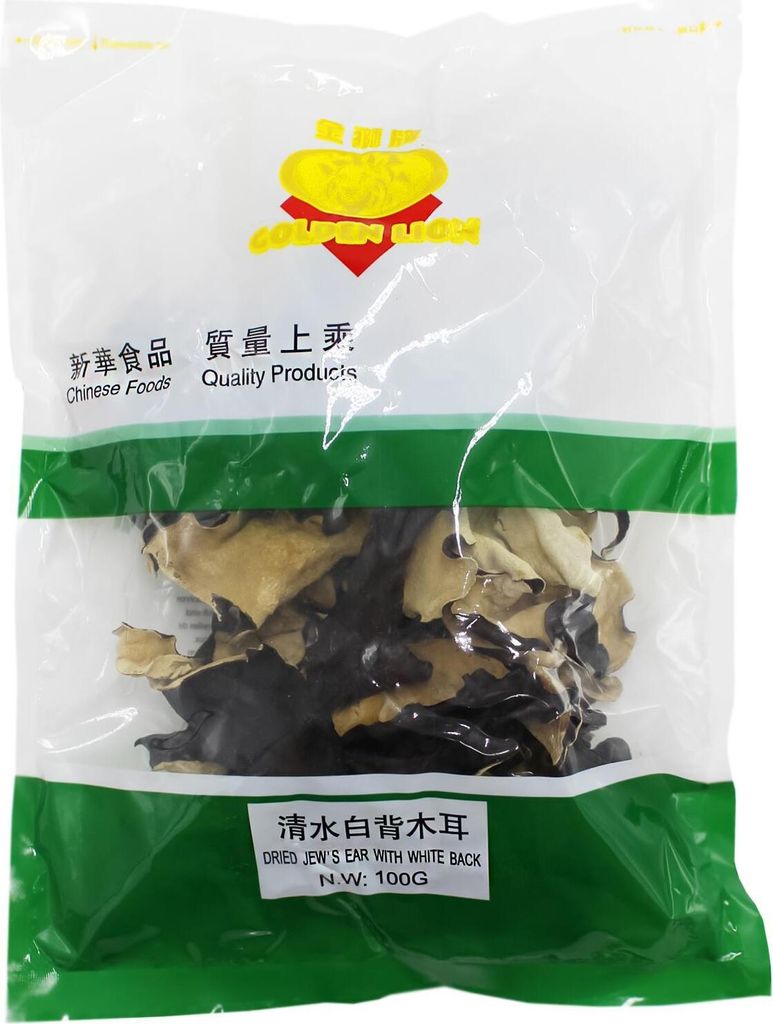 Judasohr Pilz schwarz weiss getrocknet 100g Produktbild 