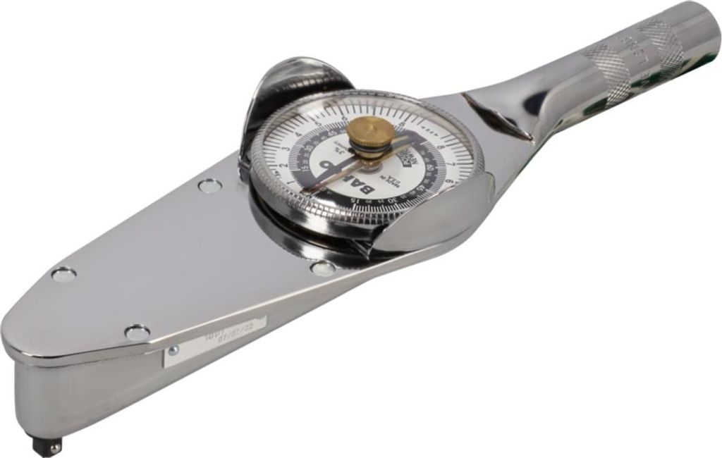 Bahco 3/8 Uhren-Drehmomentschlüssel, 30-150 Nm, Metallgriff, freihändig verwendbar, +-3%