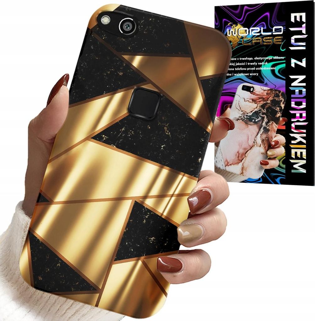 Fall Für Huawei P9 Lite 2016 - Gold Elegante Designs + Hydro-Film