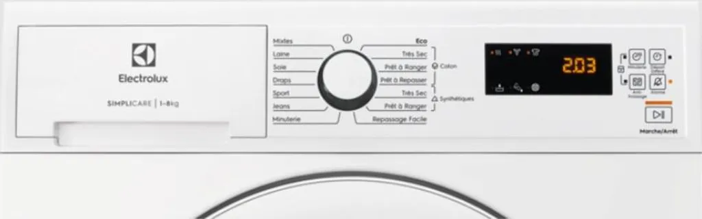 Sèche-linge Electrolux EDHF4812AC : performance de séchage et fiabilité