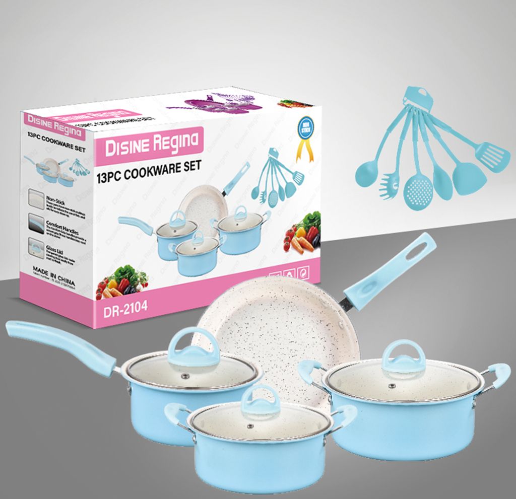 Gipp Keramik Kochgeschirrset 7-teilig | Antihaftbeschichtet & Induktionsgeeignet Mit Abnehmbaren Griffen