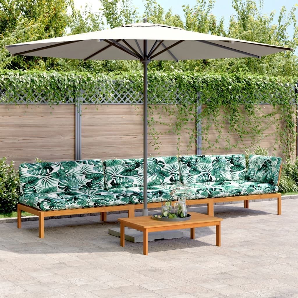 Maison Exclusive - 4-tlg. Garten-Sofagarnitur aus Paletten mit Kissen Akazienholz