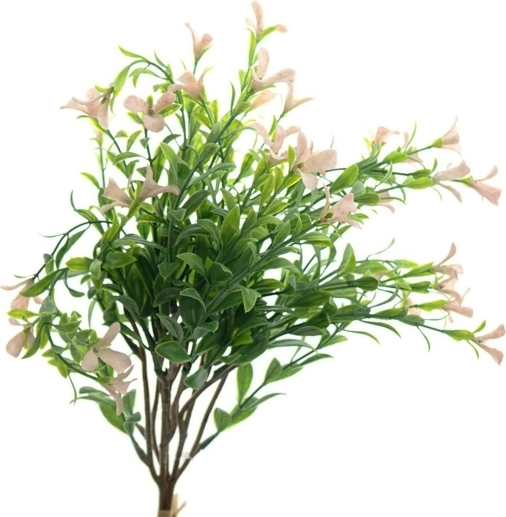 DEKO FLORALE Myrtenstrauß Rosa Blüten 41 cm 3er Bund - Kunstblumen