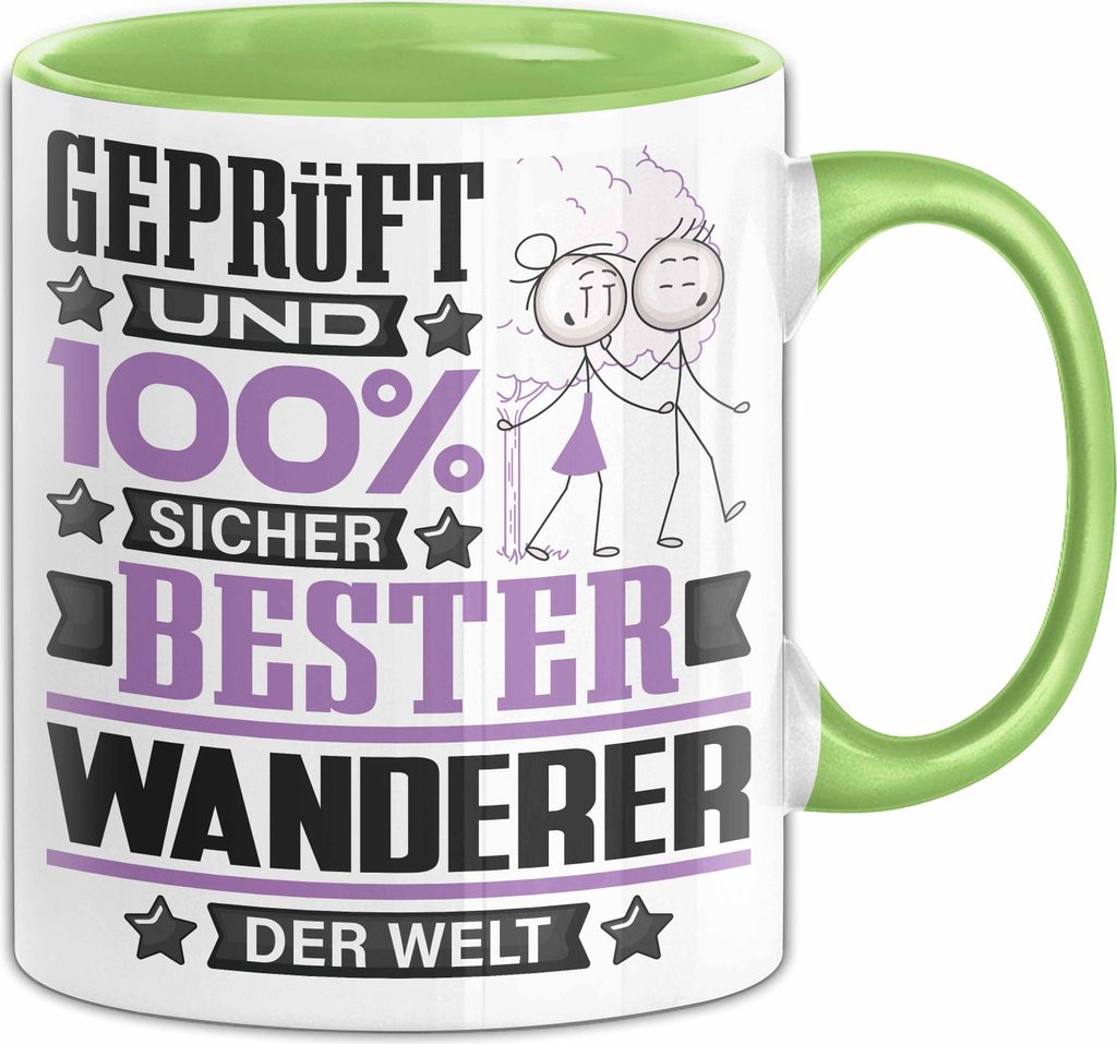 Wanderer Geschenk Lustiger Spruch für Wanderer Geschenkidee Bester Wanderer Der Welt (Grün)