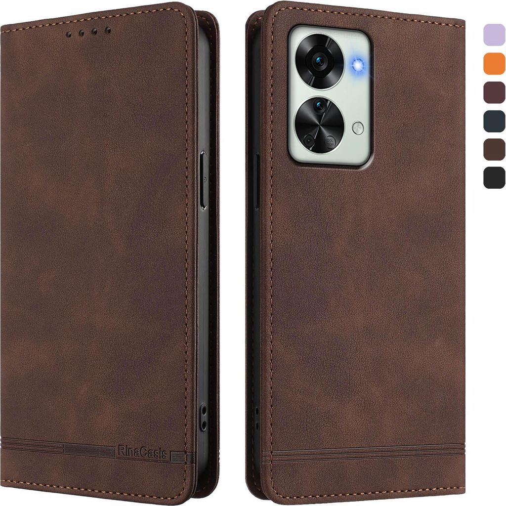 Pouzdro pro OnePlus Nord 2T, retroPolyuretankožené flip Obrázek produktu 