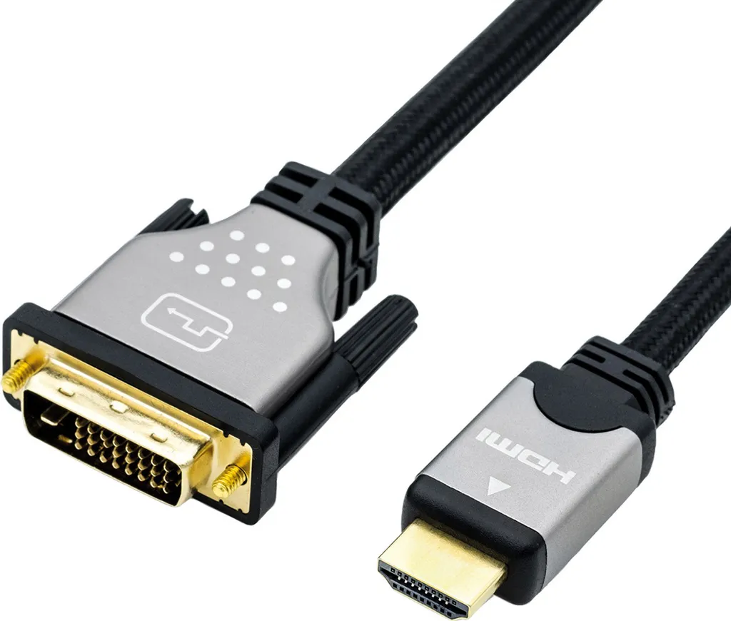 ROLINE Cavo Adattatore DVI-HDMI 3m | Soluzione Affidabile per Uffici