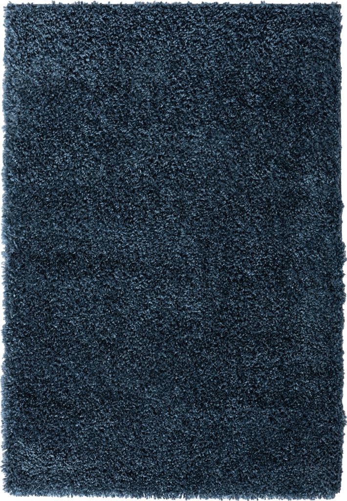 MY-RUG Teppich, Hochflorteppich Shaggy Star, 150x100, blau, leicht glänzend, extra flauschig, Rechteckig