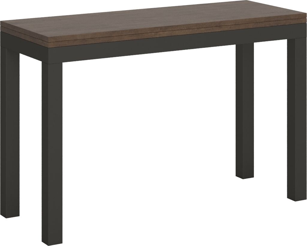 ITAMOBY - Klapptisch 120x45/90 cm Everyday Double Nussbaum Gestell in Anthrazit