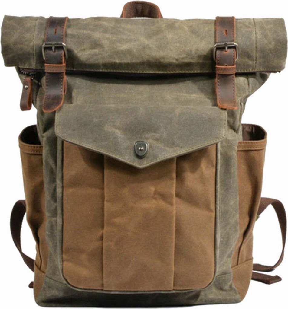 MORGNTAU Zaino vintage "Traveler" / tela cerata / Immagine del prodotto 