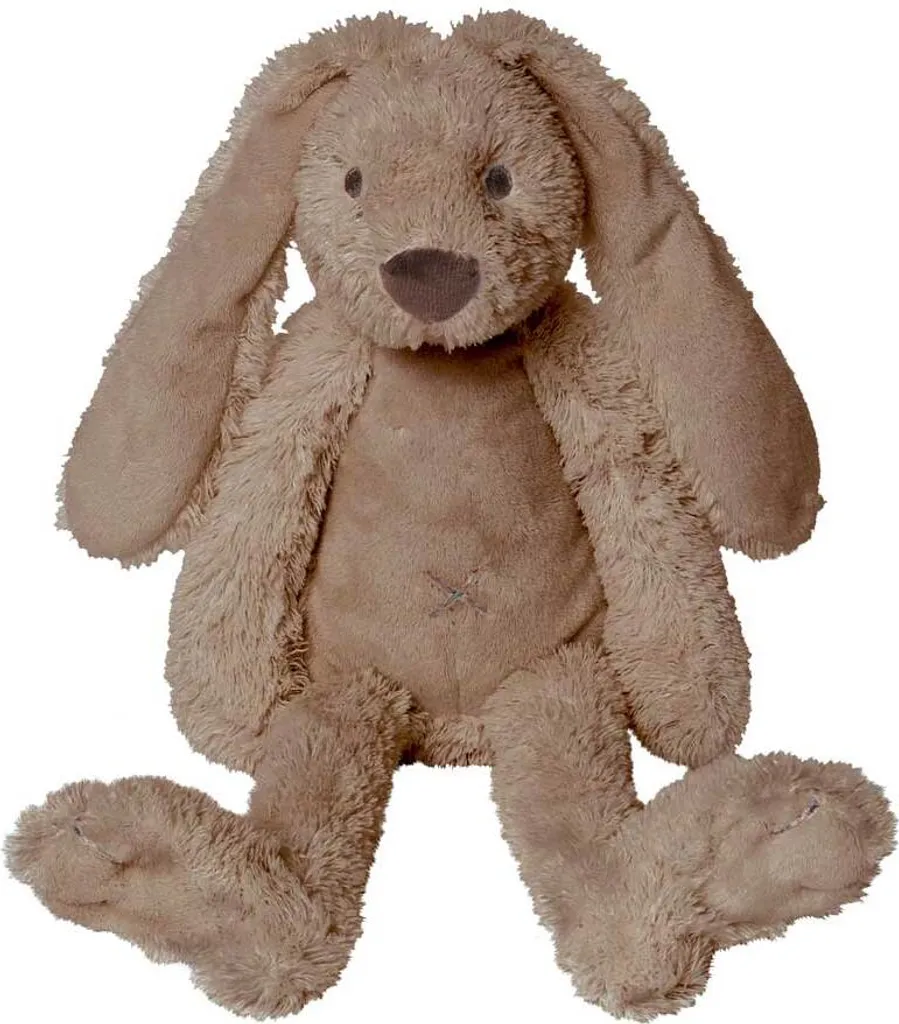 Doudou Lapin Richie Brun Peluche Premier Âge pour Bébé Happy Horse