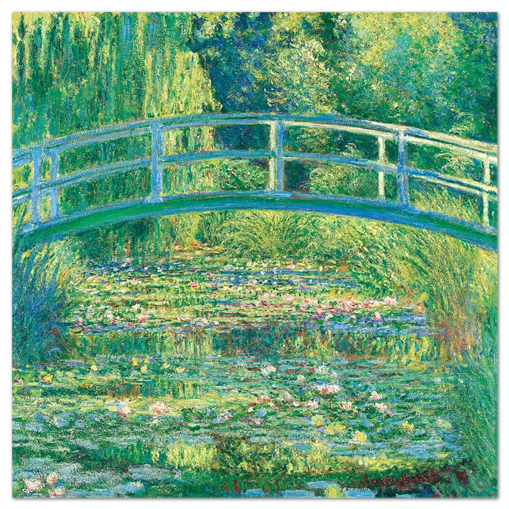 Giallobus - Der Teich der Seerosen - Claude Monet - 70L x 70B cm - Bild - Acrylglas