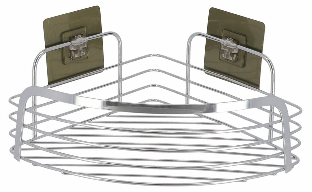 Tendance Duschablage ohne Bohren - silber - Eckmodell - Produktbild 