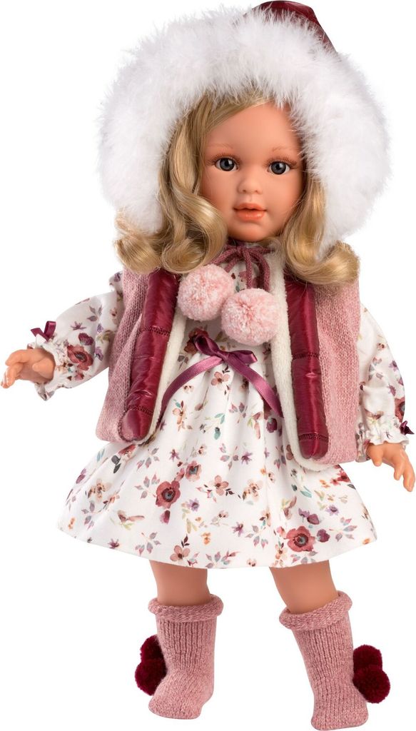 Llorens 54037 LUCIA - realistische Puppe mit weichem Produktbild 