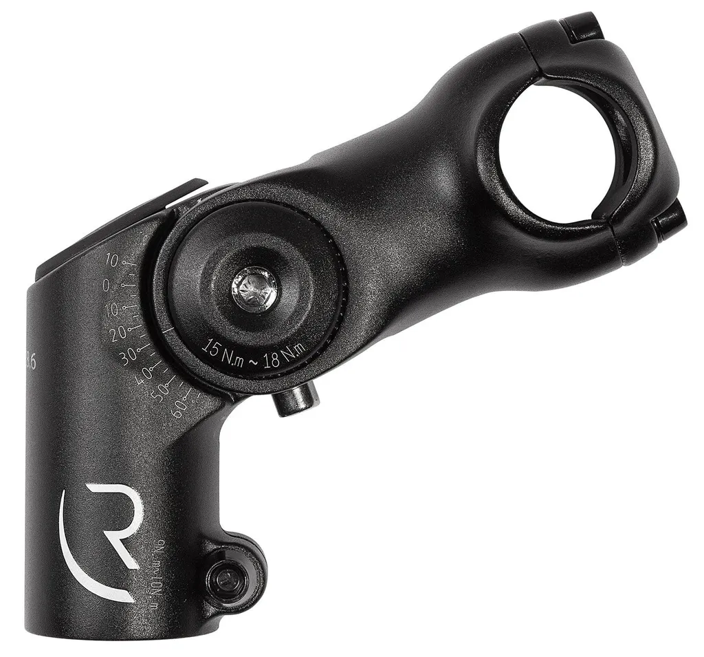 Potence réglable inclinable vélo trekking RFR noir 120mm angle variable